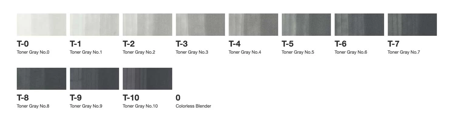 COPIC® Classic Toner Gray 12PC Set - Image 6