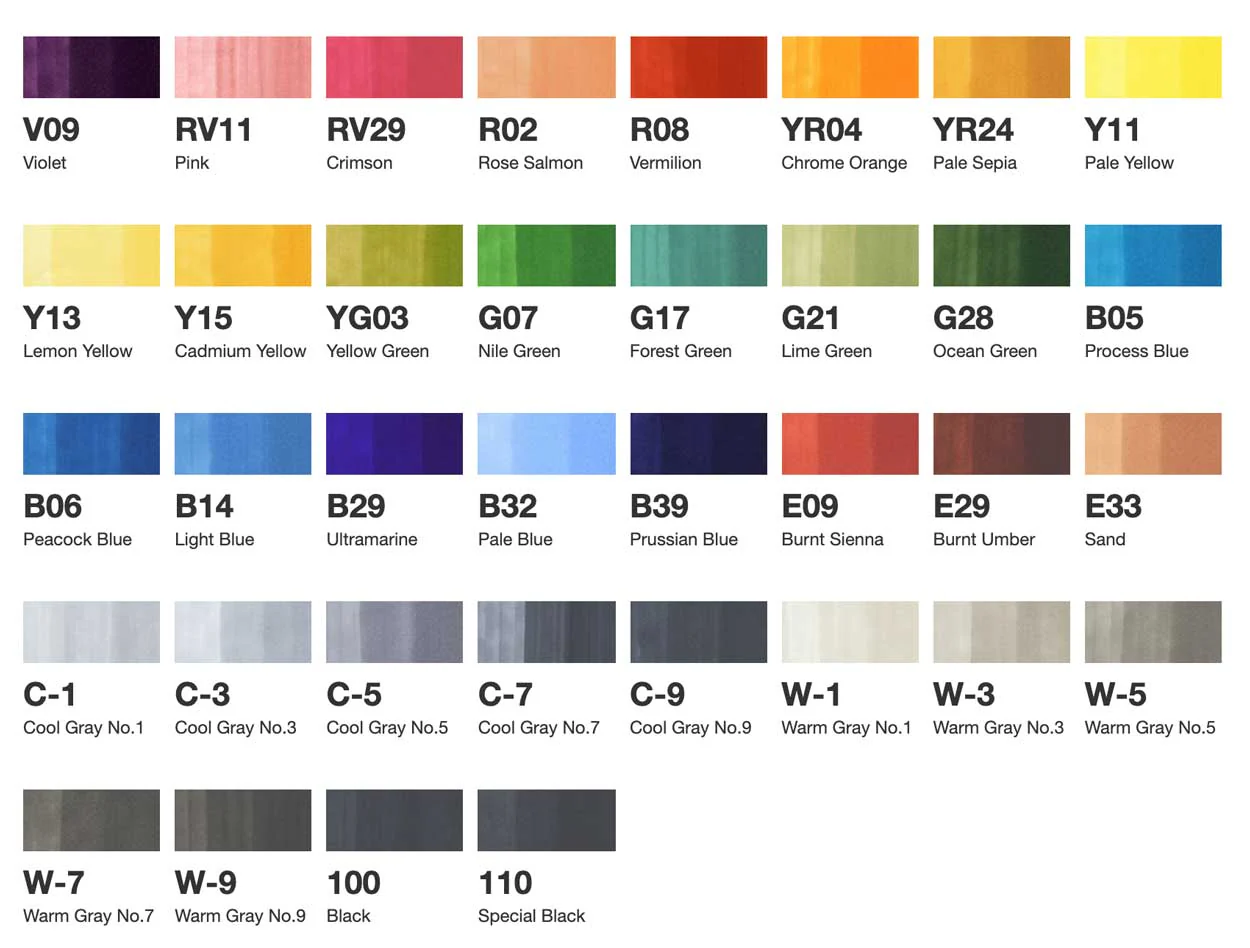 COPIC® Sketch 36PC Marker Set - Image 6